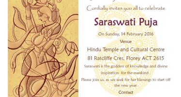 Saraswati Puja in Canberra