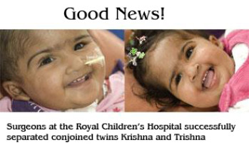 Praying for Trishna and Krishna: marathon op goes on