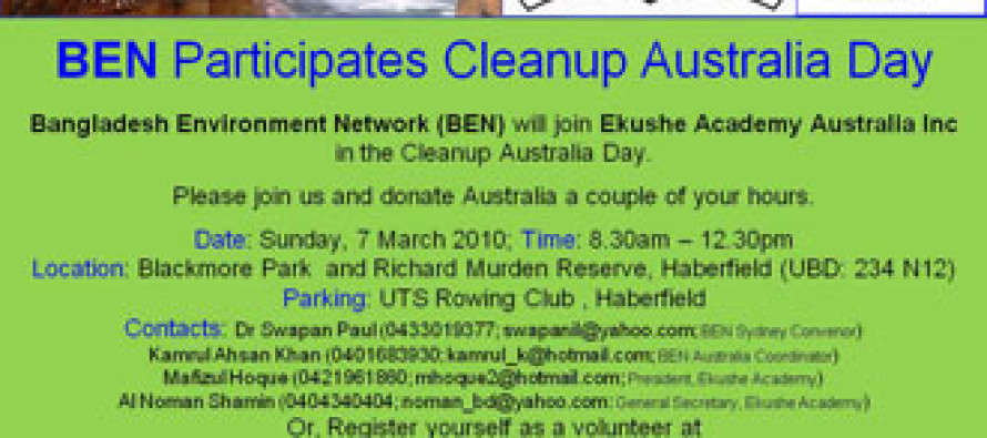 BEN Participates Cleanup Australia Day