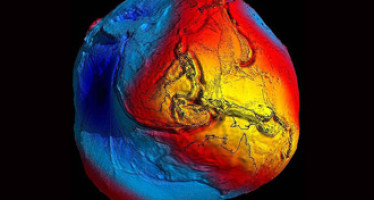 Gravity's impact on Earth revealed in brilliant colour