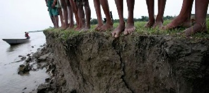 Land erosion by rivers brings miseries to millions of people