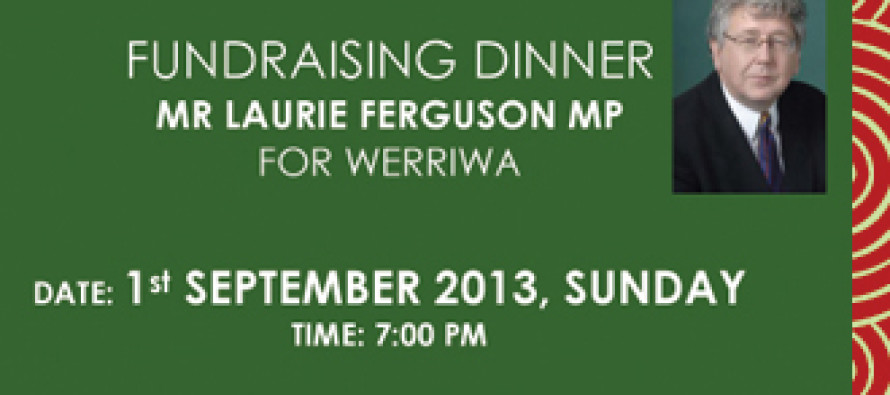 Fundraising Dinner for Mr. Laurie Ferguson MP