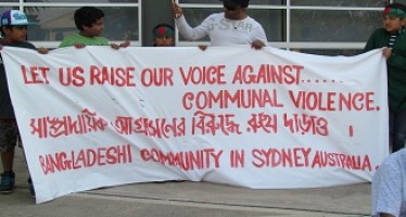 Press Release:   Protest at Sydney against recent communal violence in Bangladesh