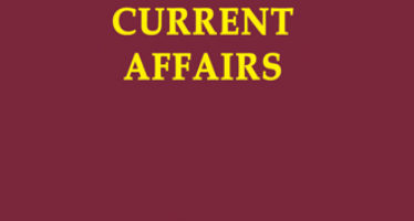 Current Affairs