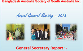 Bangladesh Australia Society of South Australia's AGM and Award
