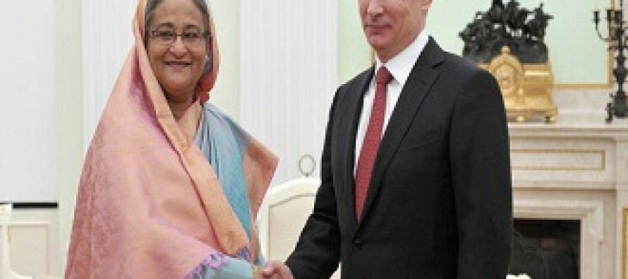 Why did Russia support the new Hasina government?