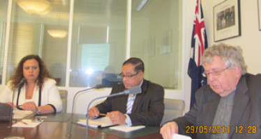 Bangladesh High Commissioner's briefing on ICTBD in the Australian Parliament