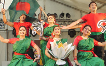 A dance troupe from Bangladesh performing in Canberra this week