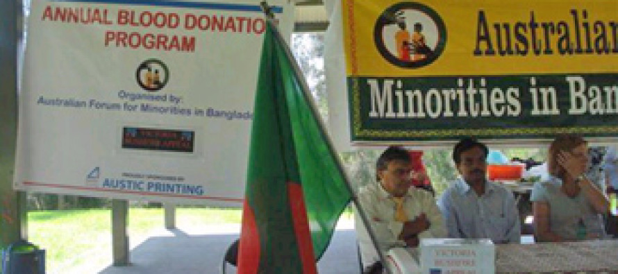 Australian Forum for Minorities in Bangladesh Inc.  Organised Blood Donation Program 2009