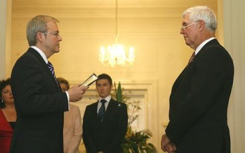 Rudd sworn in as PM